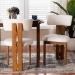 Baxton Studio Kyren Modern Cream Boucle 2-Piece Dining Chair Set - BSOBBT5538-Walnut/Cream-DC