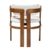 Baxton Studio Carice Modern Cream Boucle Dining Chair - BSOBBT5539-Walnut/Cream-DC