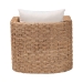 bali & pari Rhinos Bohemian Light Brown Seagrass Tuxedo Arm Chair - BSORhinos-Bleached Light Brown-CC