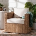 bali & pari Rhinos Bohemian Light Brown Seagrass Tuxedo Arm Chair - BSORhinos-Bleached Light Brown-CC