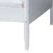 Baxton Studio Malaya Modern White Wood Full Daybed with Scalloped Edges - BSOMG0239-1-White-Daybed-Full