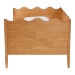 Baxton Studio Malaya Modern Oak Brown Wood Full Daybed with Scalloped Edges - BSOMG0239-1-NT Oak-Daybed-Full