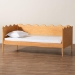 Baxton Studio Malaya Modern Oak Brown Wood Full Daybed with Scalloped Edges - BSOMG0239-1-NT Oak-Daybed-Full