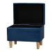 Baxton Studio Elias Modern Navy Blue Velvet Fabric Storage Ottoman - BSOJY20A250-Navy Velvet-Otto