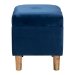 Baxton Studio Elias Modern Navy Blue Velvet Fabric Storage Ottoman - BSOJY20A250-Navy Velvet-Otto