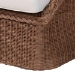 bali & pari Derris Bohemian Peanut Brown Braided Rattan 2-Piece Arm Chair and Footstool Set - BSODerris-Peanut Brown/Rattan-2pc Chair/FS Set