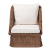 bali & pari Derris Bohemian Peanut Brown Braided Rattan 2-Piece Arm Chair Set - BSODerris-Peanut Brown/Rattan-CC-2pc Chair Set