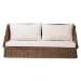 bali & pari Derris Bohemian Peanut Brown Braided Rattan Sofa - BSODerris-Peanut Brown/Rattan-Sofa