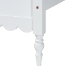 Baxton Studio Roni Modern White Wood Full Platform Bed with Scalloped Edges - BSORoni-White-Full
