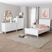 Baxton Studio Roni Modern White Wood 4-Piece Twin Bedroom Set with Scalloped Edges - BSORoni-White-Twin 4PC Bedroom Set 2