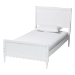 Baxton Studio Roni Modern White Wood 4-Piece Twin Bedroom Set with Scalloped Edges - BSORoni-White-Twin 4PC Bedroom Set 2