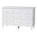 Baxton Studio Roni Modern White Wood 4-Piece Twin Bedroom Set with Scalloped Edges - BSORoni-White-Twin 4PC Bedroom Set 2