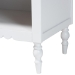 Baxton Studio Roni Modern White Wood 1-Drawer Nightstand with Scalloped Edges - BSORoni-White-NS