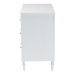 Baxton Studio Roni Modern White Wood 7-Drawer Dresser with Scalloped Edges - BSORoni-White-Dresser