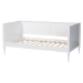 Baxton Studio Roni Modern White Wood Twin Daybed with Scalloped Edges - BSORoni-White-Daybed-Twin