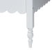 Baxton Studio Roni Modern White Wood Twin Daybed with Scalloped Edges - BSORoni-White-Daybed-Twin