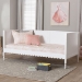 Baxton Studio Roni Modern White Wood Twin Daybed with Scalloped Edges - BSORoni-White-Daybed-Twin