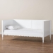 Baxton Studio Roni Modern White Wood Twin Daybed with Scalloped Edges - BSORoni-White-Daybed-Twin