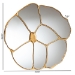 Baxton Studio Novia Antique Goldleaf Flower Accent Wall Mirror - BSORXW-10958-Wall Mirror