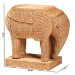 bali & pari Elissa Bohemian Light Honey Rattan Elephant End Table - BSOElephant-Light Honey Rattan-ET