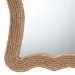 bali & pari Quiana Coastal Woven Rope Accent Wall Mirror - BSOWS116-Natural Rope Rattan Frame-Mirror