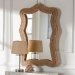 bali & pari Quiana Coastal Woven Rope Accent Wall Mirror - BSOWS116-Natural Rope Rattan Frame-Mirror