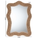bali & pari Quiana Coastal Woven Rope Accent Wall Mirror - BSOWS116-Natural Rope Rattan Frame-Mirror