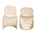 bali & pari Rosalba Bohemian Light Honey Rattan 2-Piece S-Curve Dining Chair Set - BSOS-Curve Decor-Light Honey Rattan-DC