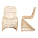 bali & pari Rosalba Bohemian Light Honey Rattan 2-Piece S-Curve Dining Chair Set - BSOS-Curve Decor-Light Honey Rattan-DC