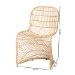 bali & pari Rosalba Bohemian Light Honey Rattan 2-Piece S-Curve Dining Chair Set - BSOS-Curve Decor-Light Honey Rattan-DC