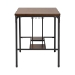 Baxton Studio Vintner Industrial Brown and Black Pub Table with Built-In Wine Cage - BSOCDC252-PT TABLE