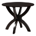 Baxton Studio Bailey Modern Grey Fabric and Dark Brown Finished Wood 5-Piece Dining Set - BSOMaura-Grey/Dark Brown-5PC Dining Set