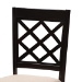 Baxton Studio Selby Modern Sand Fabric and Dark Brown Wood 5-Piece Dining Set - BSOSelby-Sand/Dark Brown-5PC Dining Set