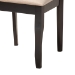 Baxton Studio Selby Modern Sand Fabric and Dark Brown Wood 5-Piece Dining Set - BSOSelby-Sand/Dark Brown-5PC Dining Set