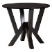 Baxton Studio Adina Modern Sand Fabric and Dark Brown Wood 5-Piece Dining Set - BSOAdina-Sand/Dark Brown-5PC Dining Set
