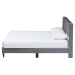 Baxton Studio Payne Modern Glam Grey Velvet and Dark Brown Wood Queen Bed - BSOCFSP0835-C-Grey-Queen