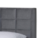 Baxton Studio Payne Modern Glam Grey Velvet and Dark Brown Wood Queen Bed - BSOCFSP0835-C-Grey-Queen
