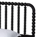 Baxton Studio Lucera Mid-Century Black Full Size 5-Piece Bobbin Bedroom Set - BSOMG0110-4-Black-Full 5PC Bedroom Set