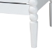 Baxton Studio Lucera Mid-Century White Twin Size 5-Piece Bobbin Bedroom Set - BSOMG0110-4-White-Twin 5PC Bedroom Set