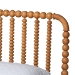 Baxton Studio Lucera Mid-Century Oak Brown Queen Size Bobbin Bed - BSOMG0110-4-NT Oak-Queen