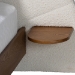 Baxton Studio Bernice Japandi Cream Boucle and Walnut Brown Wood Queen Bed - BSOBBT61266-Cream/Walnut-Queen