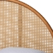 Baxton Studio Wrenley Japandi Oak Brown Wood Queen Bed with Antique Rattan - BSOMG0238-NTOak/5703R Rattan-Queen
