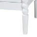 Baxton Studio Lucera Mid-Century White 2-Drawer Bobbin Nightstand - BSOMG9011-White-2DW-NS