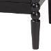 Baxton Studio Lucera Mid-Century Black 2-Drawer Bobbin Nightstand - BSOMG9011-Black-2DW-NS