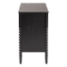 Baxton Studio Lucera Mid-Century Black Bobbin Wood 6-Drawer Dresser - BSOMG9011-Black-6DW-Dresser