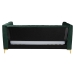 Baxton Studio Oksana Glam and Luxe Emerald Green Velvet and Gold Metal Full Daybed - BSOCF0344-Emerald Green Daybed-Full