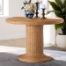 bali & pari Farrow Bohemian Braided Light Honey Rattan Dining Table - BSOBraided-Light Honey Rattan-DT