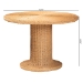 bali & pari Farrow Bohemian Braided Light Honey Rattan Dining Table - BSOBraided-Light Honey Rattan-DT