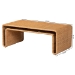 bali & pari Nevada Bohemian Light Honey Rattan Coffee Table - BSONevada-Light Honey Rattan-CT
