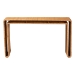 bali & pari Nevada Bohemian Light Honey Rattan Console Table - BSONevada-Light Honey Rattan-Console Table
